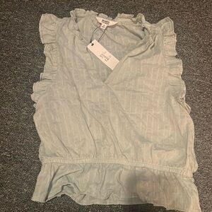 BB Dakota Ruffled Cropped Blouse